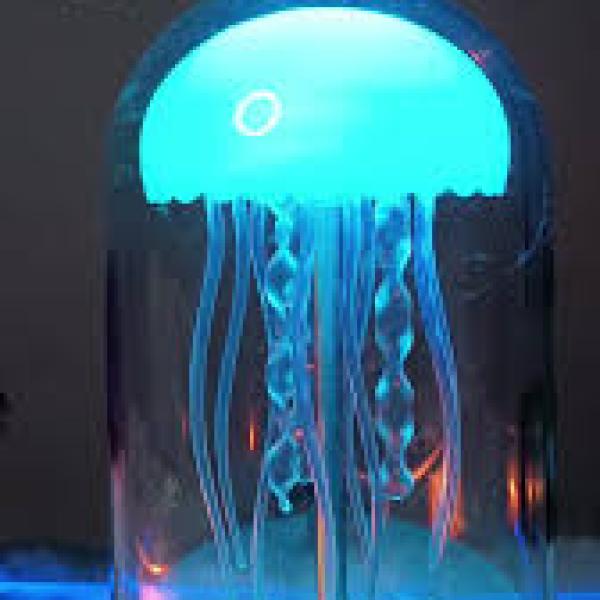 قنديل البحر تصميم باس المتكلم البلاستيك الصغيرة المبهرة أضواء RGB سمّاعات بلوتوث