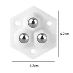 Pack of 4 Steel Furniture Moving Wheels