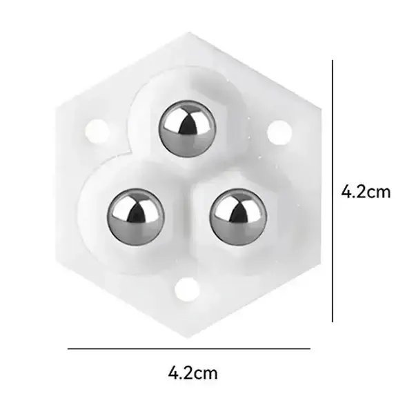 Pack of 4 Steel Furniture Moving Wheels