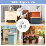Pack of 4 Steel Furniture Moving Wheels
