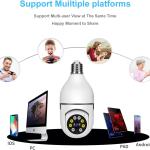 كاميرا مراقبة واي فاي FHD 1080P مع زاوية رؤية 360 درجة
