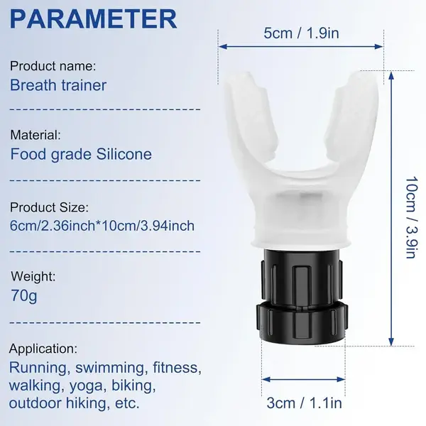 Sports Breathing Trainer for Lung Efficiency