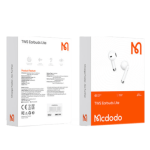 Mcdodo TWS Wireless Earbuds with Bluetooth 5.0 and HD Sound - Black & White