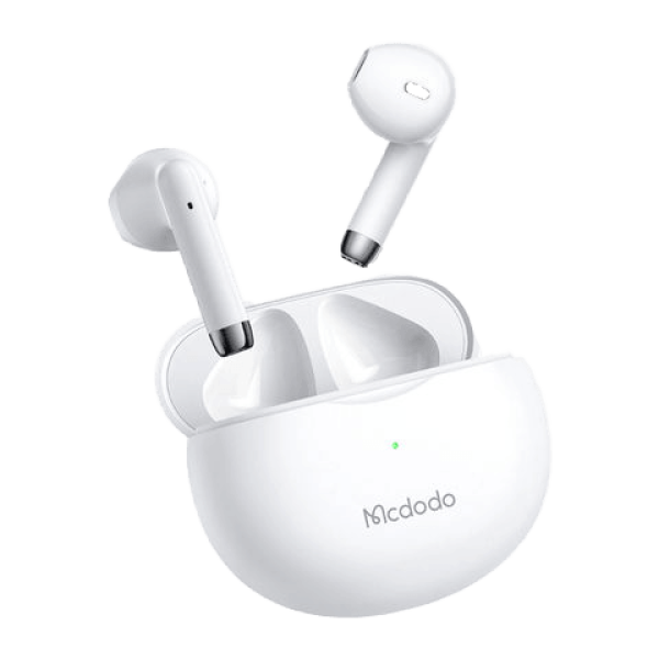 Mcdodo TWS Wireless Earbuds with Bluetooth 5.0 and HD Sound - Black & White