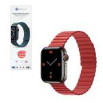 Apple Watch 42mm/44mm/45mm COTEetCI, W63, 21007-RD, Silicone Magnet Watchband