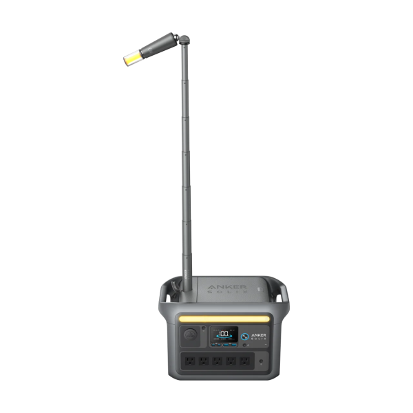 Anker SOLIX C800 Plus 1200W Portable Power Station with Camping Lights - Black