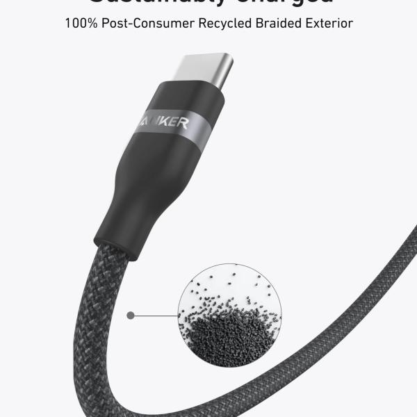 Anker USB-C to USB-C Cable (240W, Upcycled-Braided)