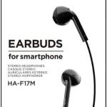 JVC In-Ear Earbuds Compact & Comfort with 1 Button Remote Control, Sweat Resistant (IPX2), 1.0 m Cable - Black