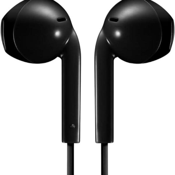 JVC In-Ear Earbuds Compact & Comfort with 1 Button Remote Control, Sweat Resistant (IPX2), 1.0 m Cable - Black