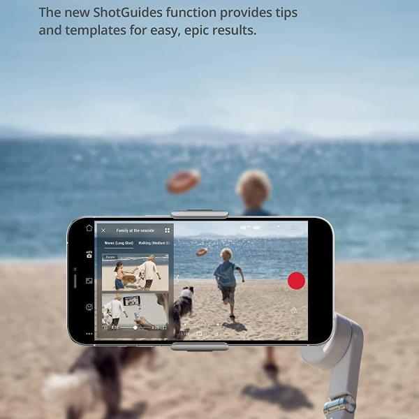 DJI OM 5 Smartphone Gimbal Stabilizer, 3 Axis Phone Gimbal, Built In Extension Rod