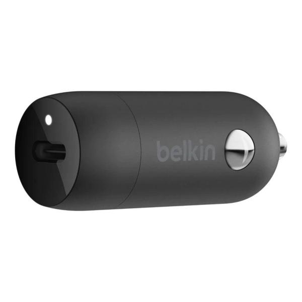 Belkin 20W PD Car Charger with Lightning to USB C Cable - Black