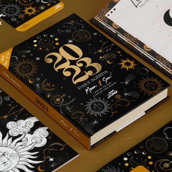 Fairuzy - Agenda Gift Set 2023 - Moon & Sun