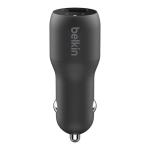 Belkin 32W PD Dual Car Charger USB C & USB A - Black