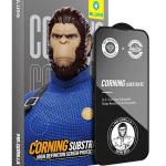 Blueo Corning Gorilla Premium HD Tempered Glass Without Applicator for series iPhone - Black