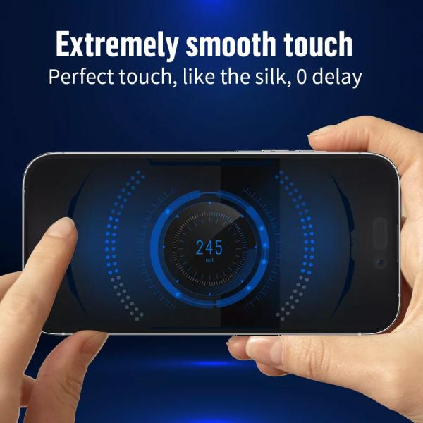 Blueo Anti Static HD Tempered Glass for series iPhone - Black