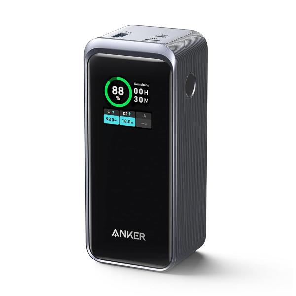 Anker Prime 200W Power Bank Fast Charging & Smart Display - Black & Golden