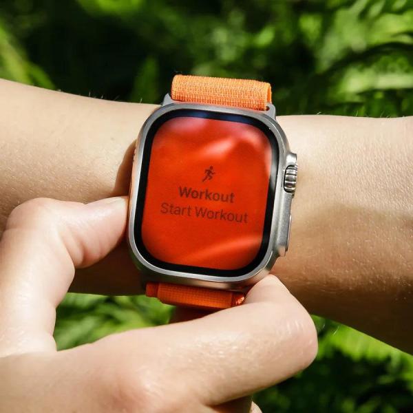 Apple Watch Ultra GPS + Cellular, 49mm Titanium Case with Trail Loop