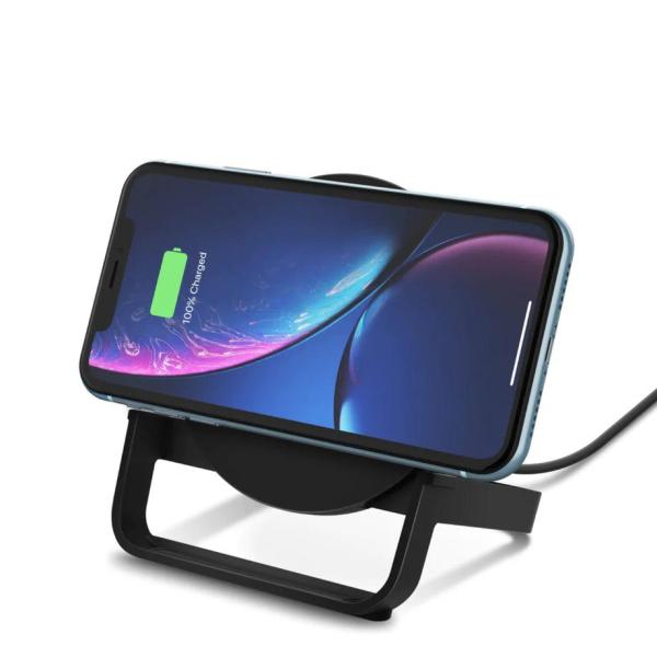 Belkin 10W Wireless Charging Stand with Quick Charge 3.0 - Black