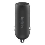 Belkin 20W PD Car Charger with Lightning to USB C Cable - Black