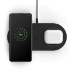 Belkin CHARGE™ Dual Wireless Charging Pads 10W for Two Devices - Black & White
