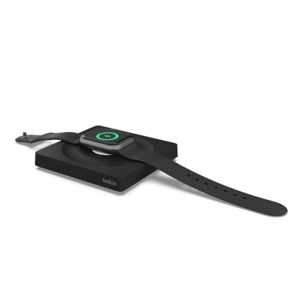 Belkin Fast Portable Charger for Apple Watch Series - Black & White
