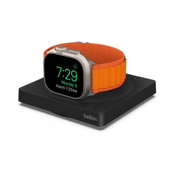 Belkin Fast Portable Charger for Apple Watch Series - Black & White