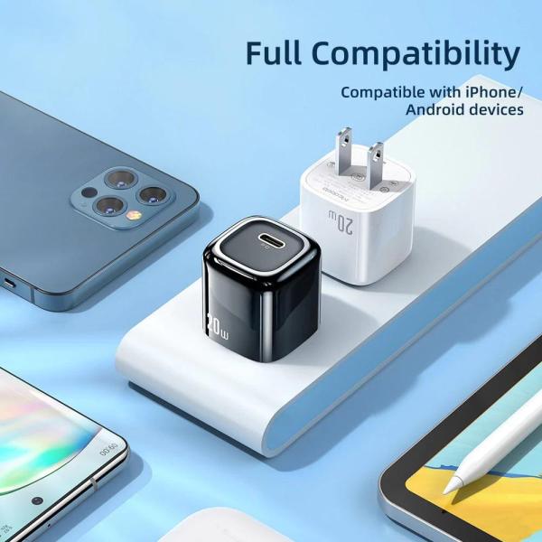 MCDODO 20W Mini PD Fast Charging Wall Charger - White