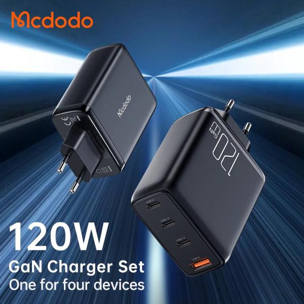 Mcdodo GaN 120W USB C Charger - Black
