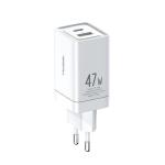 Mcdodo GAN 47W Mini Fast Charger Dual Output - White