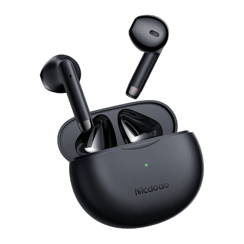 Mcdodo TWS Wireless Earbuds with Bluetooth 5.0 and HD Sound - Black & White