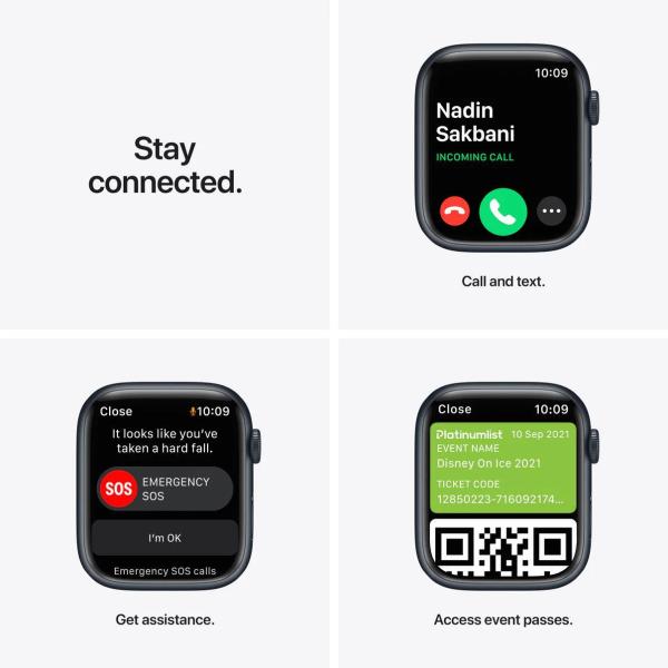 Apple Watch S7 GPS 45mm Sport Band