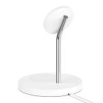 Belkin Boost Charge Pro 2 in 1 Wireless Charger Stand - White